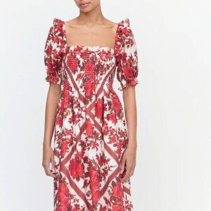 Hill House - The Scarlett Nap Dress (NWT) - Red Diamond Rose (Size Small)